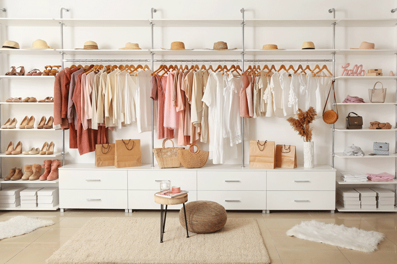 negozio abbigliamento arredamento
